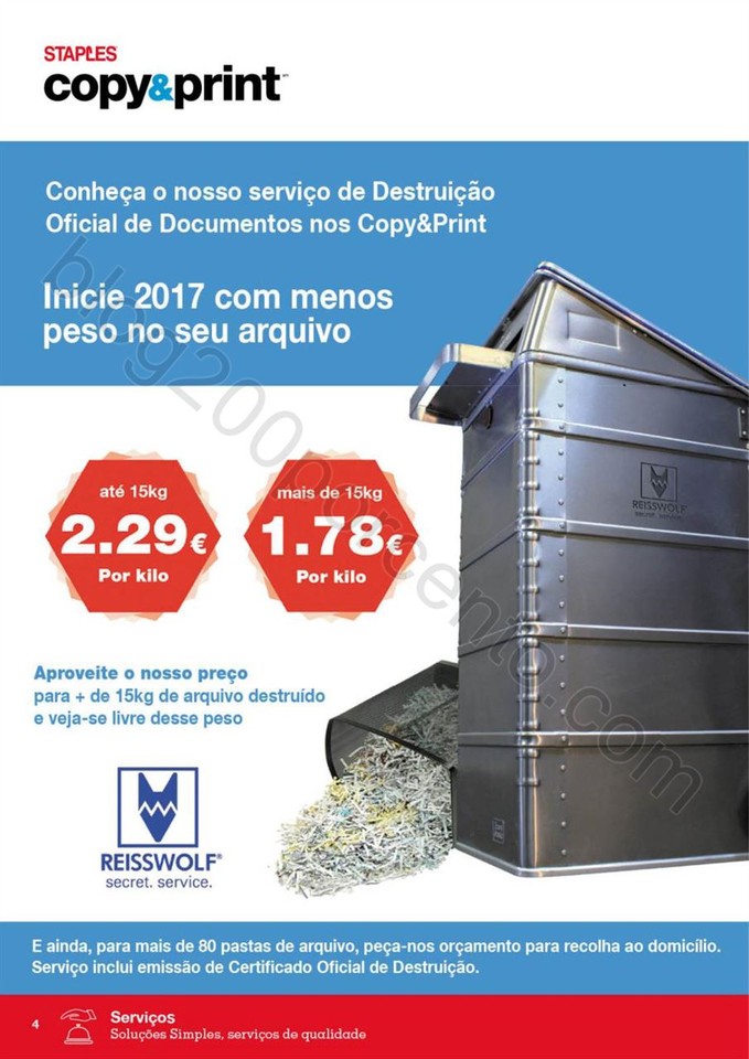 Antevisão Folheto STAPLES Promoções de 26 a 31 
