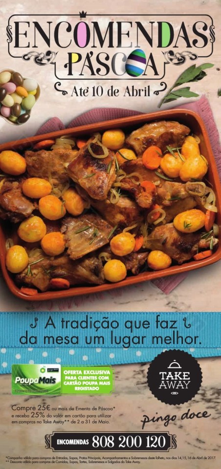 Antevisão Folheto PINGO DOCE Take away Páscoa p1