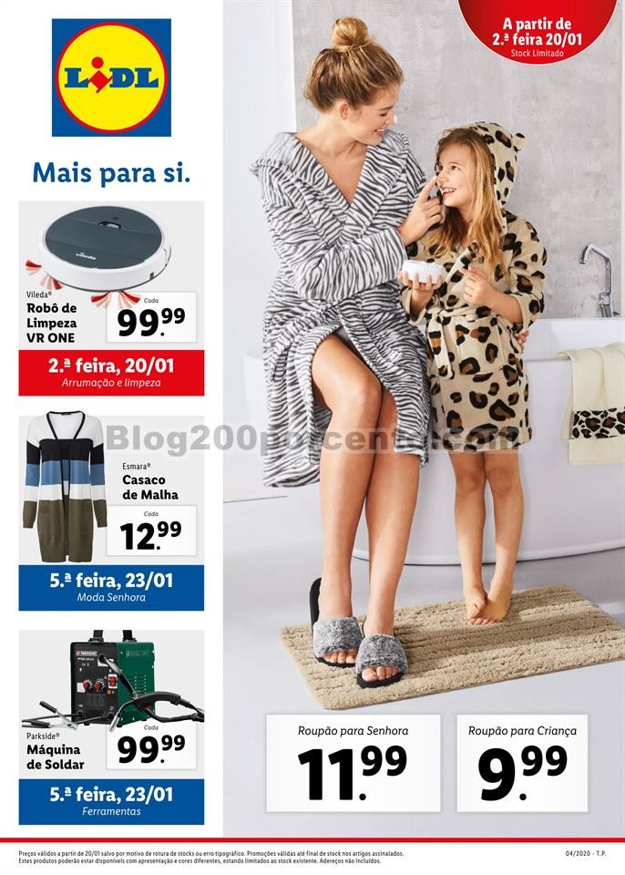 Antevisão Folheto LIDL Promoções de 20 a 26 jan