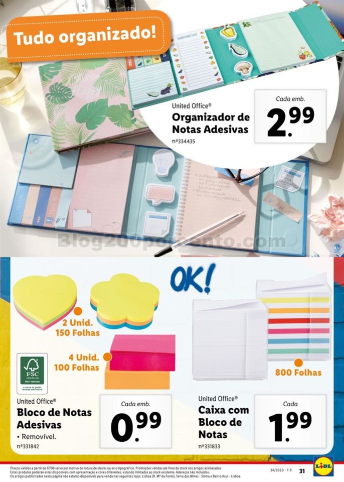 Antevisão Folheto LIDL Regresso às Aulas Promoç