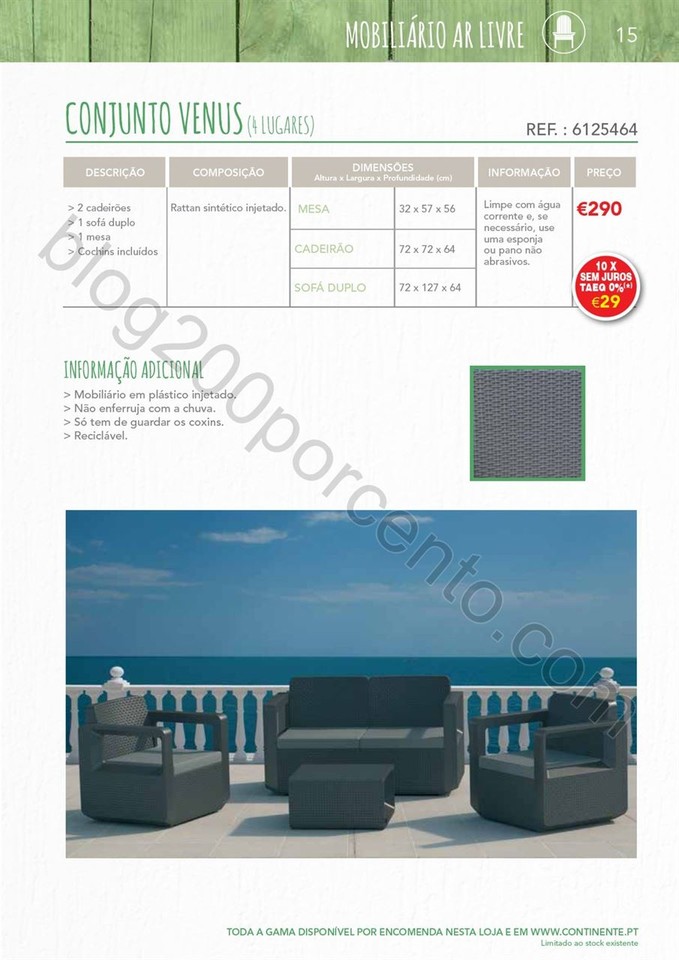 Novo Folheto CONTINENTE Ar Livre até 15 agosto p1