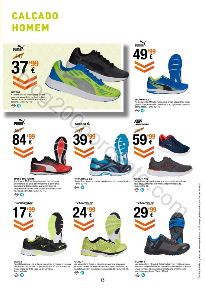 Novo Folheto SPORT ZONE Running de 14 setembro a 1