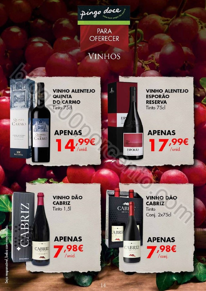 Novo Folheto Vinhos e Bebidas PINGO DOCE Promoçõ