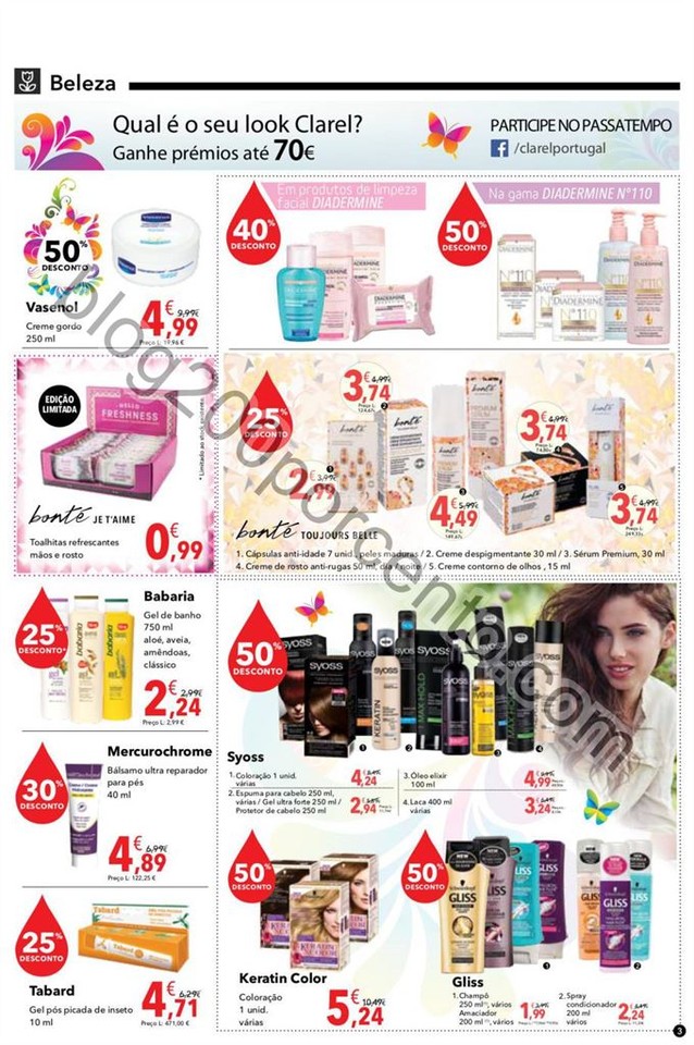 Antevisão Folheto CLAREL promoções de 19 maio a