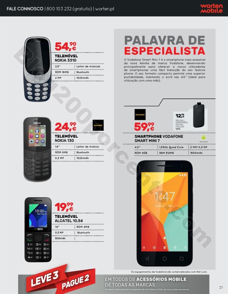 Antevisão Folheto WORTEN Mobile Promoções de 15