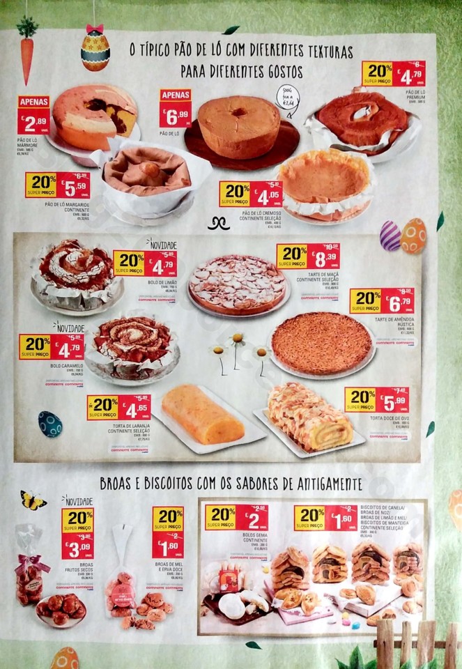 antevisao folheto continente extra Páscoa 9 a 21 