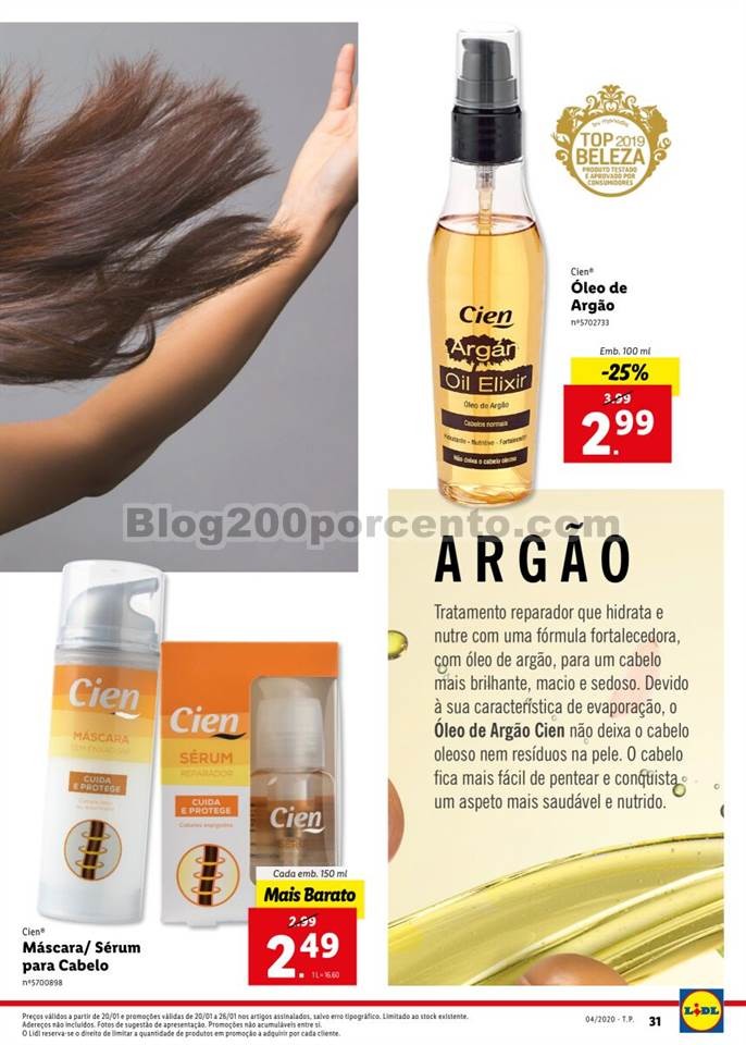 Antevisão Folheto LIDL Beleza Promoções de 20 a