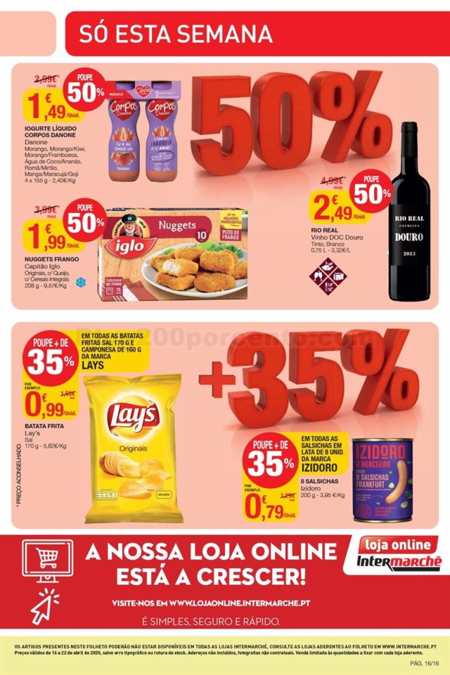 Antevisão Folheto INTERMARCHÉ Promoções de 16 