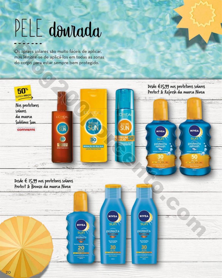 Antevisão Folheto CONTINENTE Beleza verão promo