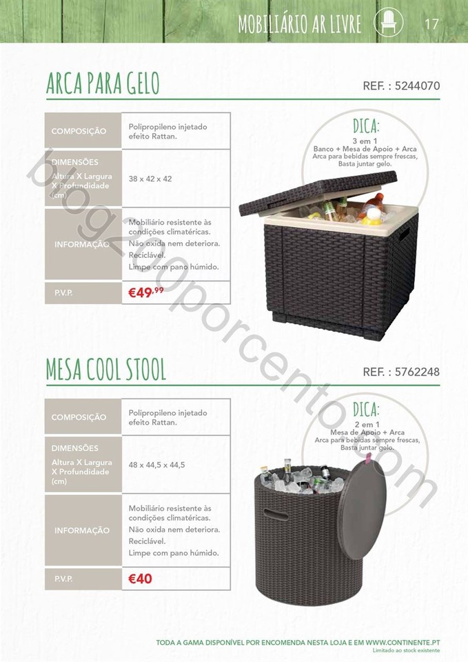 Novo Folheto CONTINENTE Ar Livre até 15 agosto p1