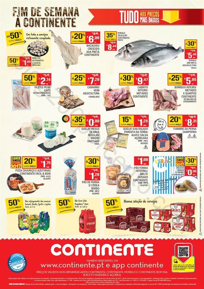 ANtevisão Folheto CONTINENTE Fim de semana de 23 