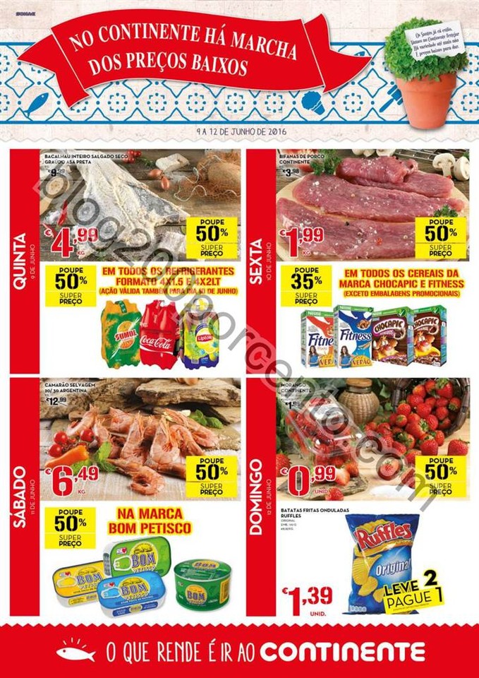 Antevisão Folheto CONTINENTE Fim de semana de 9 a