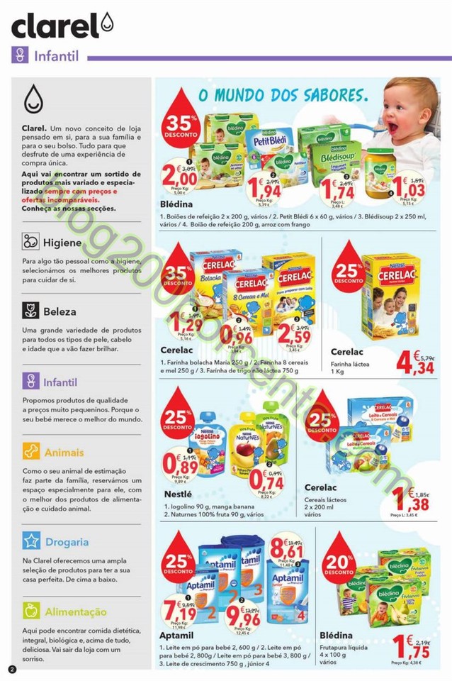 Antevisão Folheto CLAREL Promoções de 21 janeir