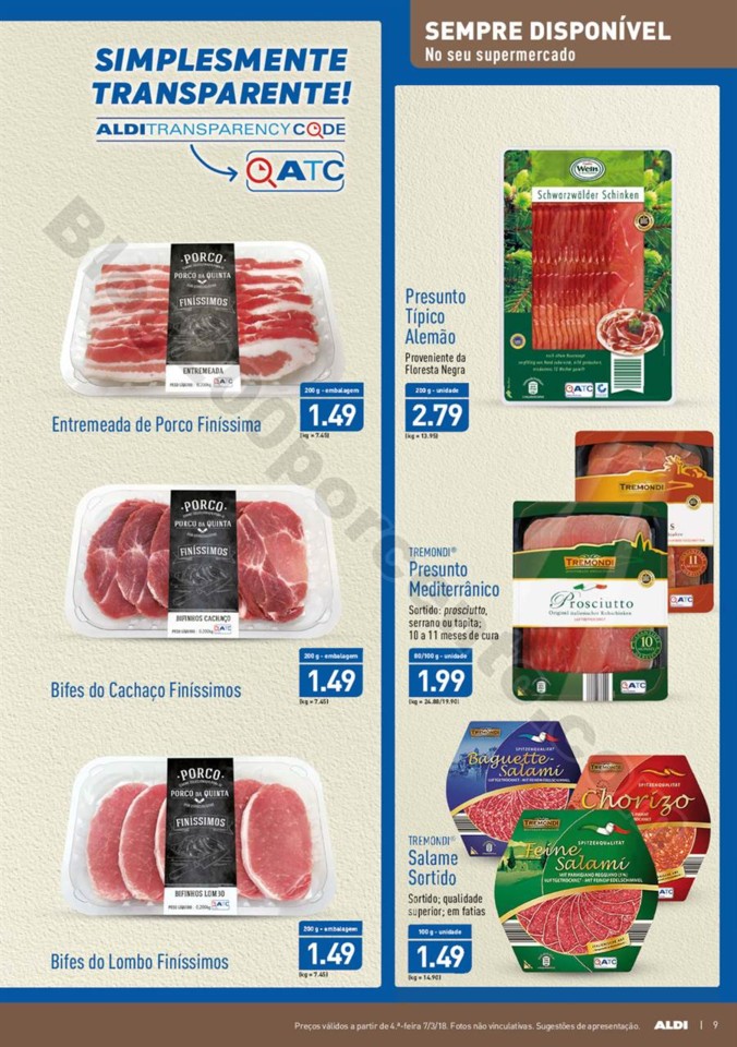 Antevisão Folheto ALDI Promoções a partir de 7 