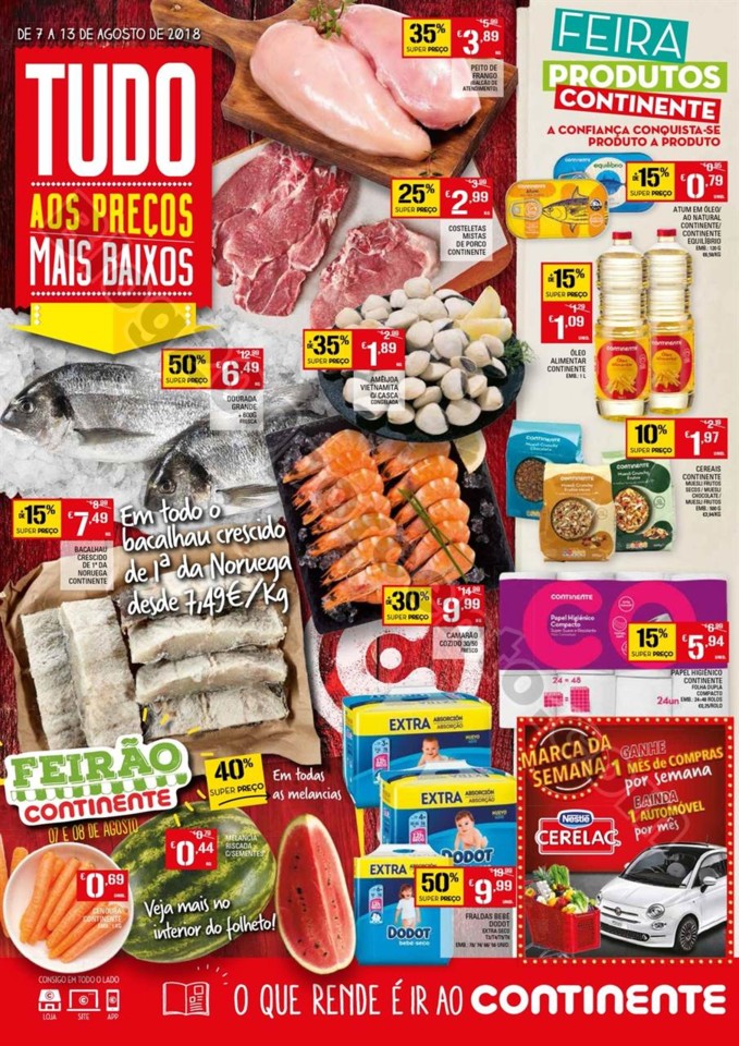 Antevisão Folheto CONTINENTE promoções de 7 a 1