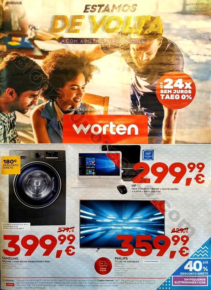 antevisão folheto Worten extra promoções de 10 