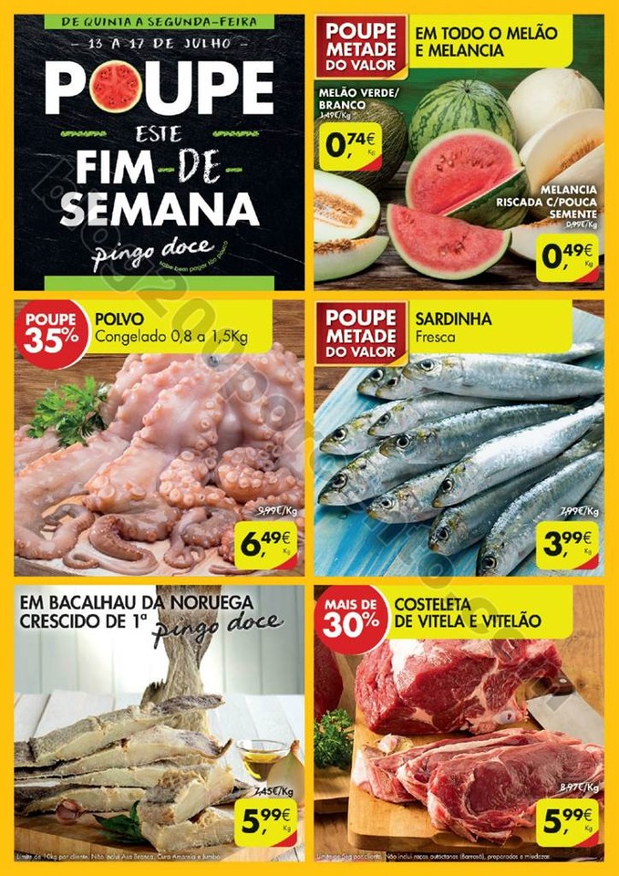 Antevisão Folheto PINGO DOCE Fim de Semana promo