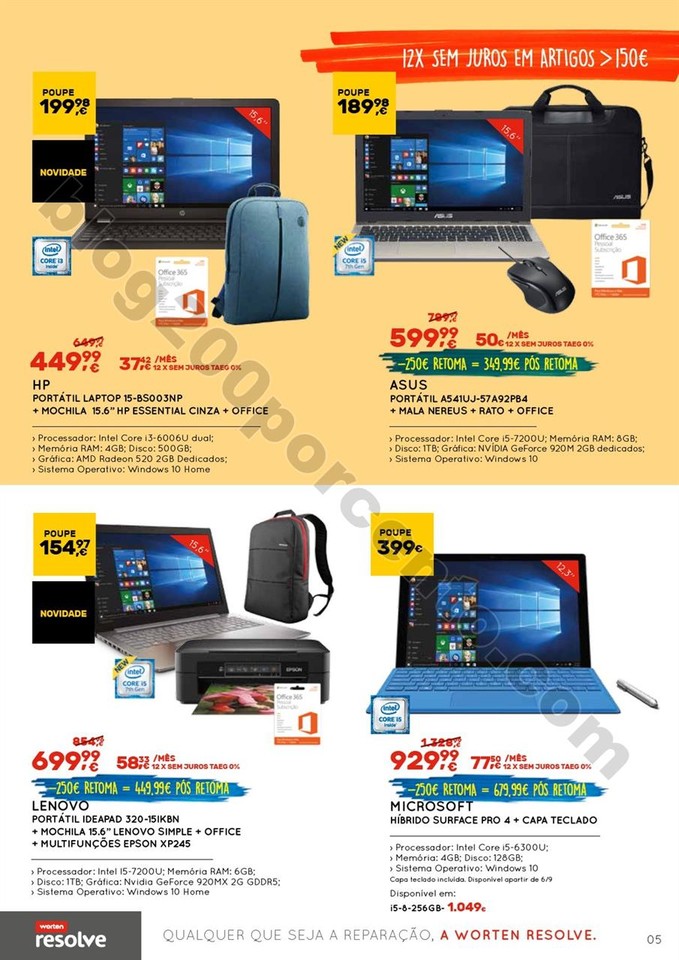 Antevisão Folheto WORTEN Regresso às aulas de 31