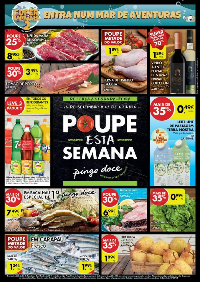 Antevisão Folheto PINGO DOCE Madeira de 26 setemb