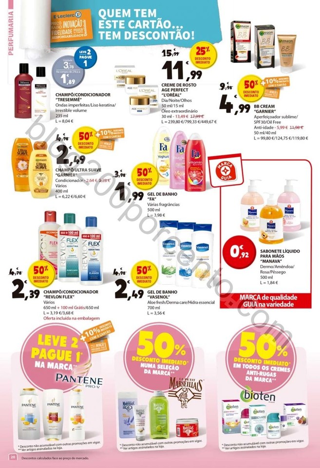 Antevisão Folheto E-LECLERC Promoções de 20 a 2