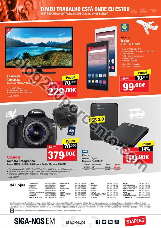 Antevisão Folheto STAPLES Promoções de 5 a 17 m
