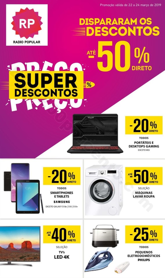 Antevisão Folheto RADIO POPULAR Fim de semana 22 