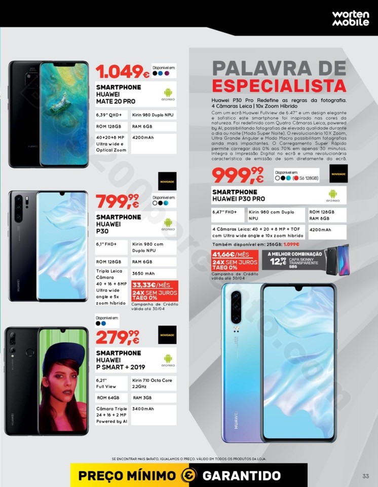 Antevisão Folheto WORTEN Mobile Promoções até 
