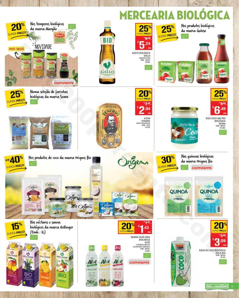 Antevisão Folheto CONTINENTE Bio &amp; Saudável prom