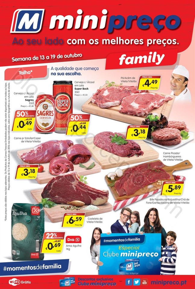 Antevisão Folheto MINIPREÇO Family de 13 a 19 ou