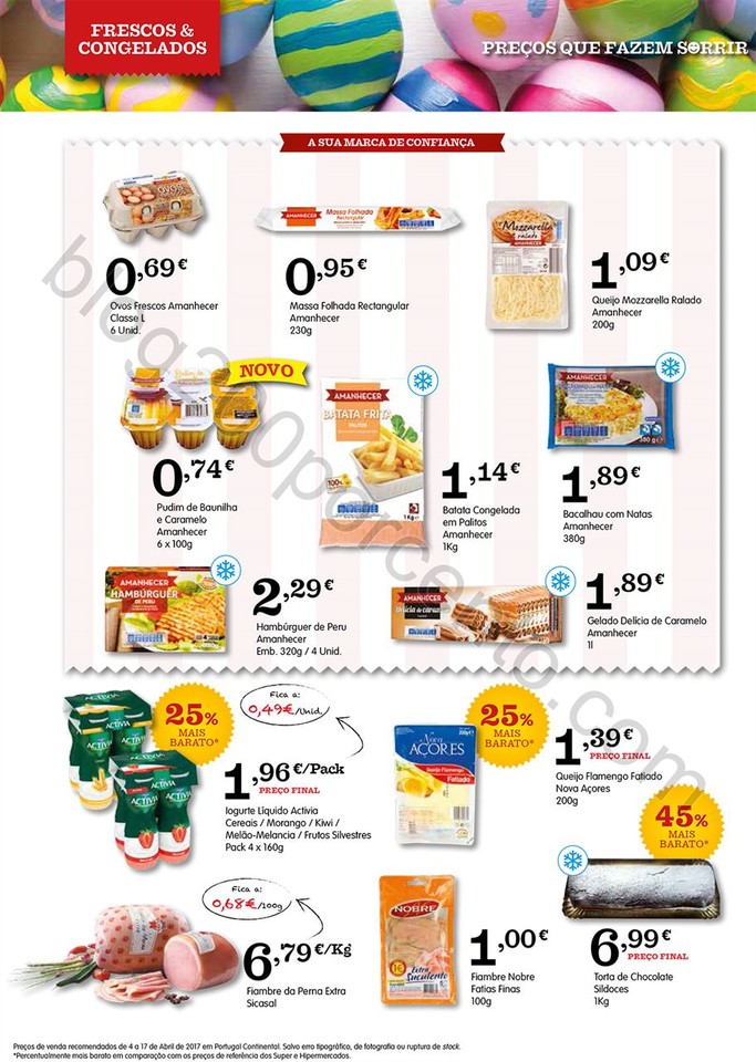 Antevisão Folheto AMANHECER Páscoa Promoções d