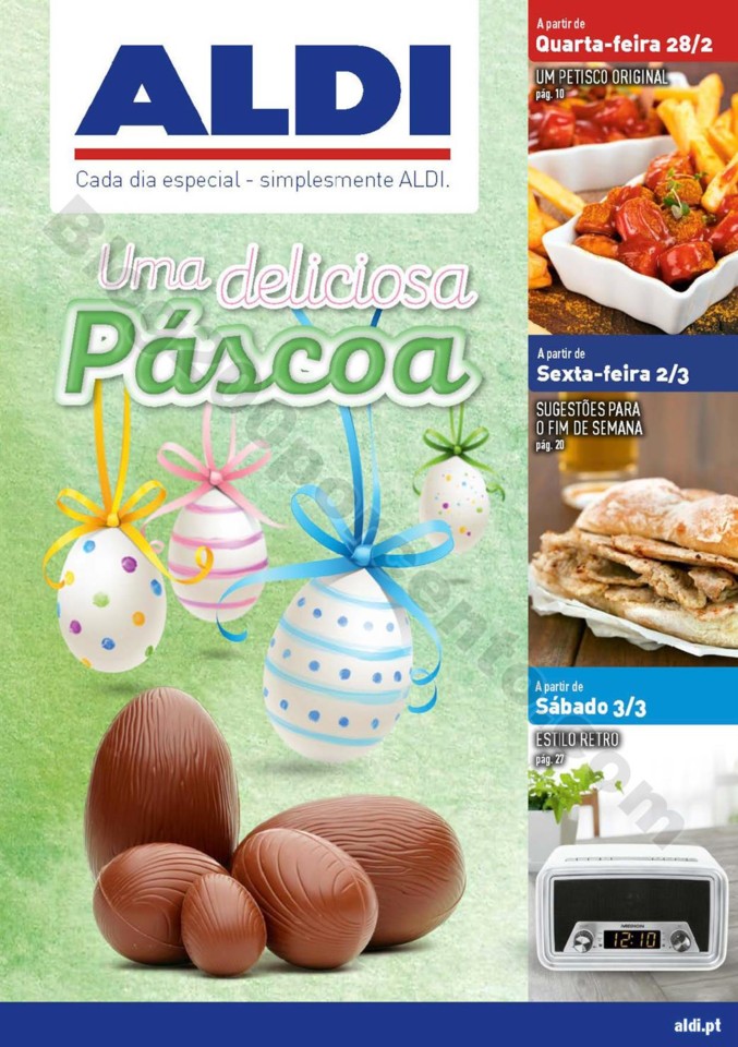 Antevisão Folheto ALDI Páscoa promoções a part