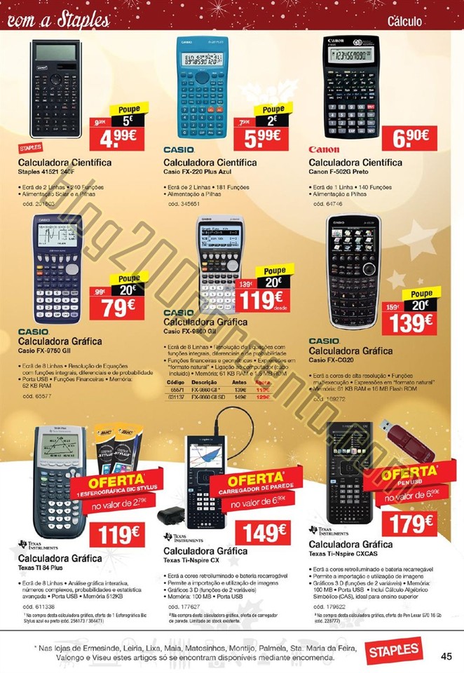 Antevisão Folheto STAPLES Natal promoções de 26