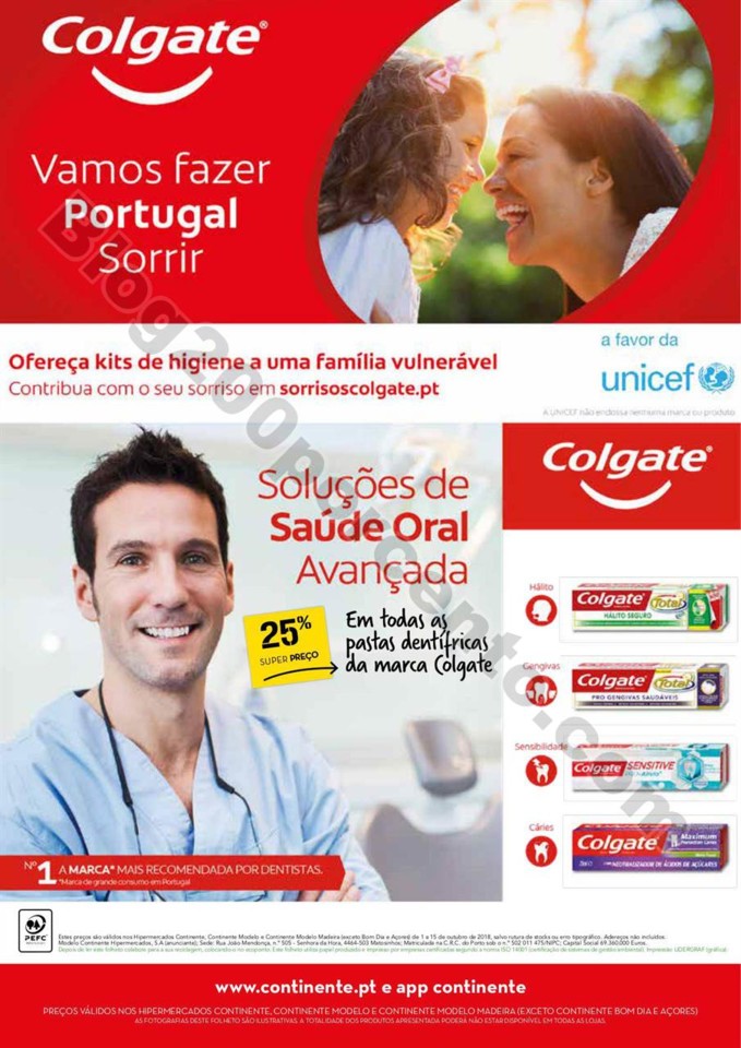 Antevisão Folheto Continente higiene oral 1 a 15 