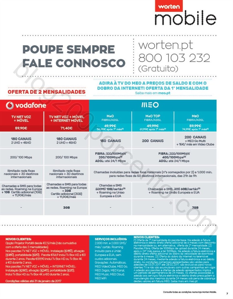 Novo Folheto WORTEN Mobile promoções até 8 feve