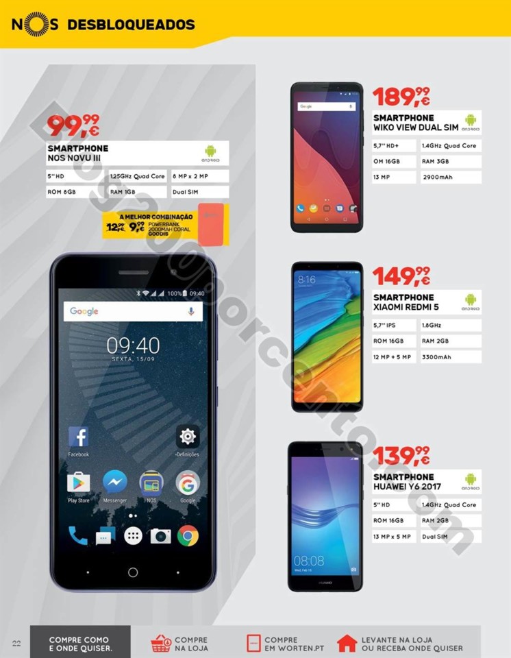 Novo Folheto WORTEN Mobile Promoções até 1 agos