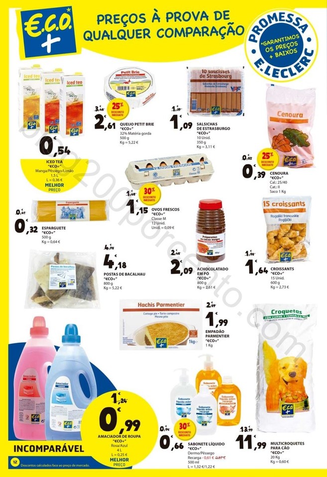Antevisão Folheto E-LECLERC Promoções de 24 a 3