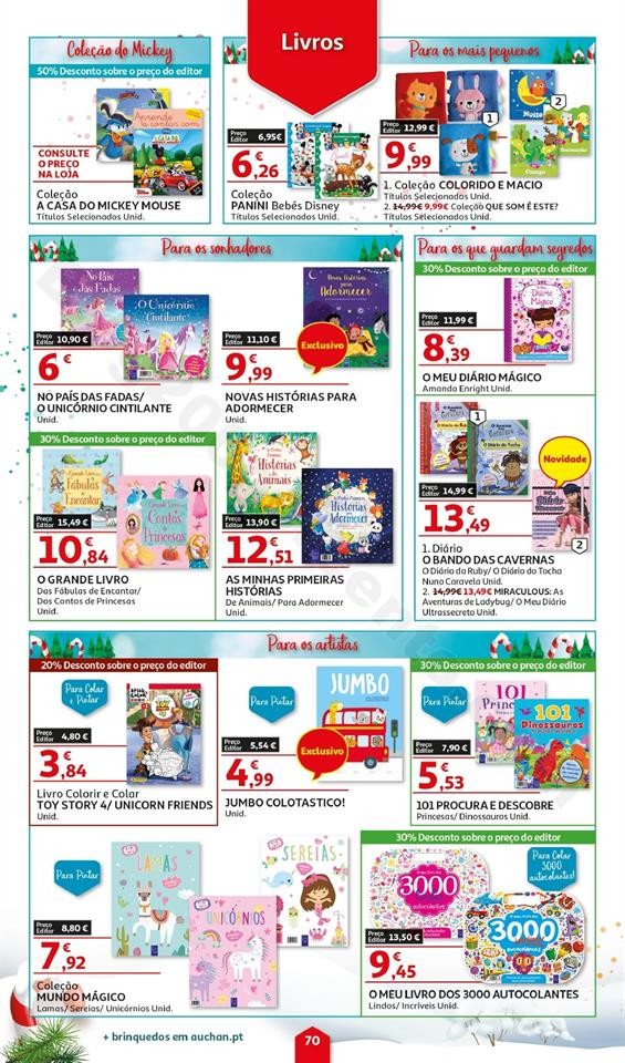 Folheto Brinquedos Natal AUCHAN Promoções de 8 n
