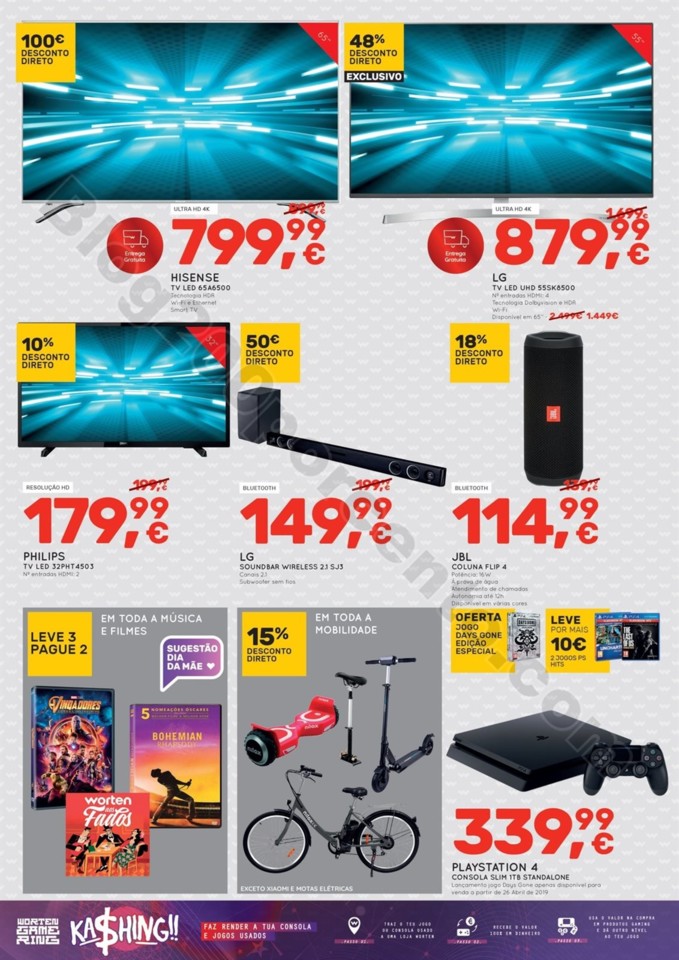 Antevisão Folheto WORTEN Dia da Mãe - Promoçõe