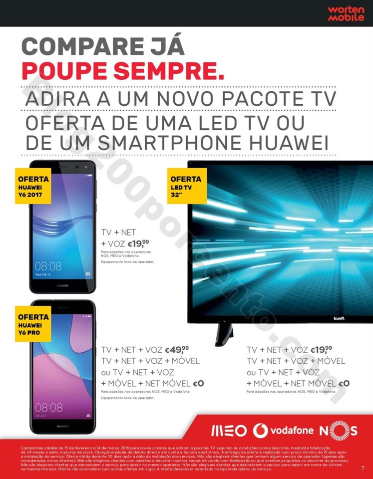 Antevisão Folheto WORTEN Mobile Promoções de 15