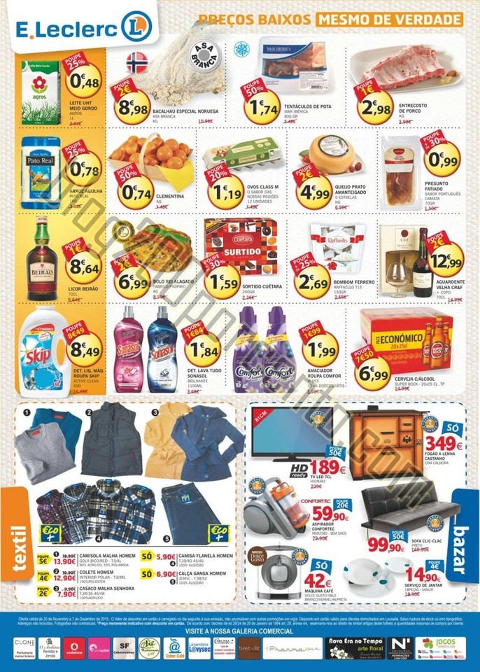 Novo Folheto E-LECLERC Lousada promoções de 30 n