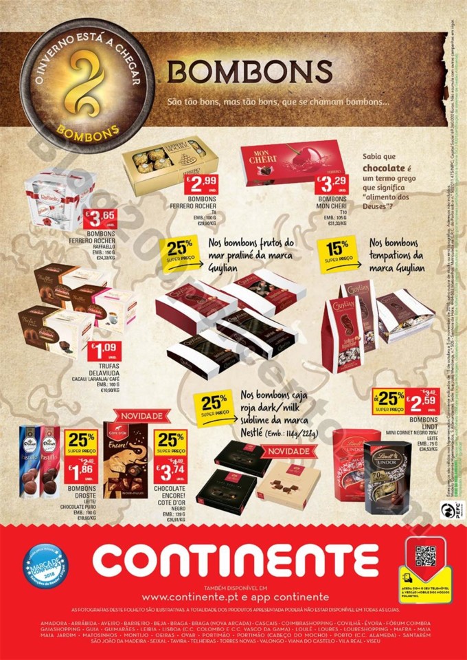 Antevisão folheto CONTINENTE Bebidas quentes prom