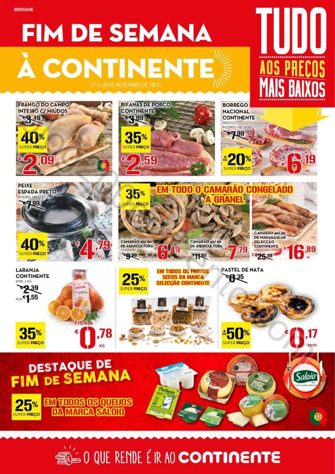 Antevisão Folheto CONTINENTE Fim de semana de 17 
