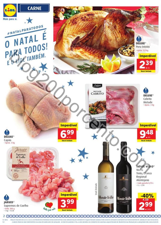 Antevisão Folheto LIDL Promoções de 22 a 28 dez