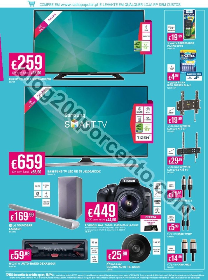 Antevisão Folheto RADIO POPULAR Promoções de 3 