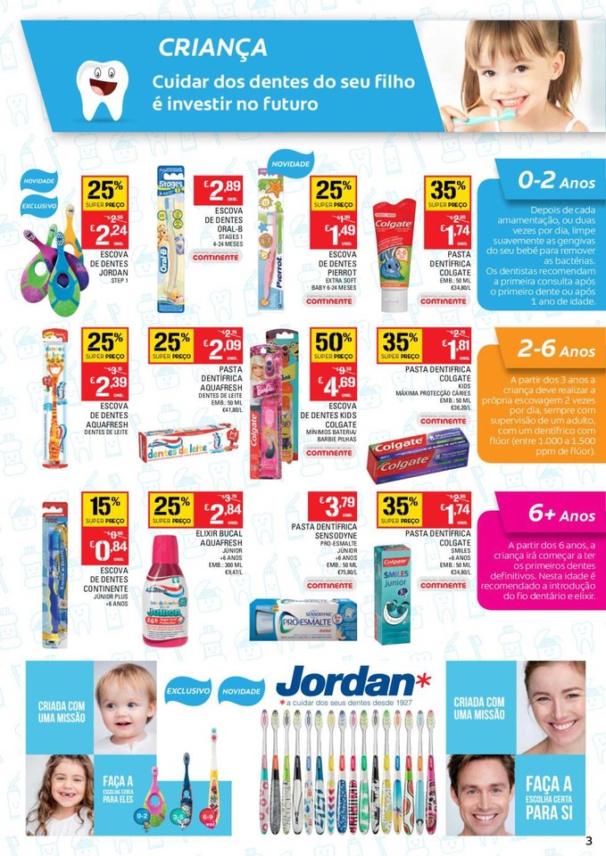Antevisão folheto CONTINENTE Higiene oral 3 outub