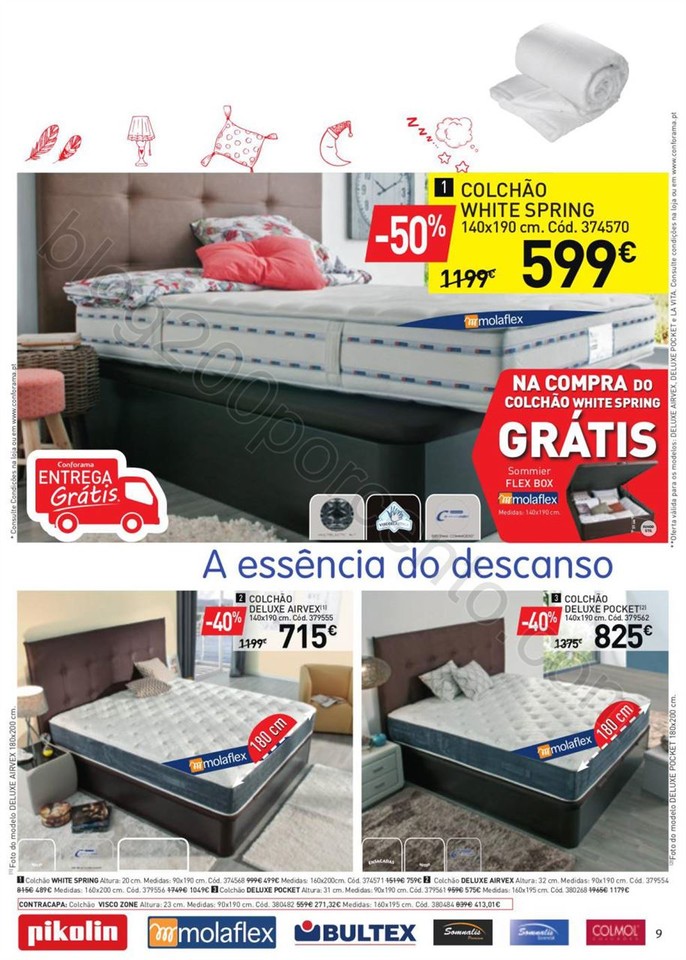 Novo Folheto CONFORAMA promoções de 9 a 23 fever