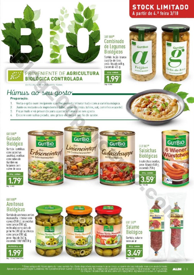 Antevisão Folheto ALDI Promoções a partir de 3 