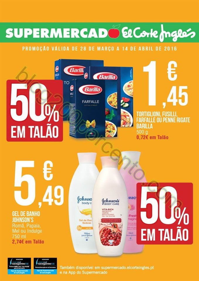 Novo Folheto EL CORTE INGLÉS promoções de 28 ma