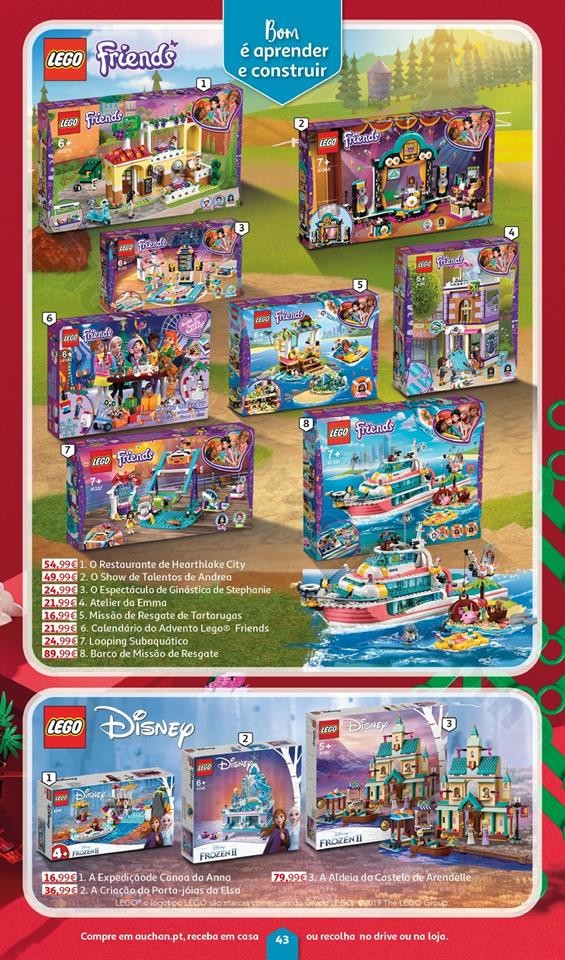 Folheto Brinquedos Natal AUCHAN Promoções de 8 n