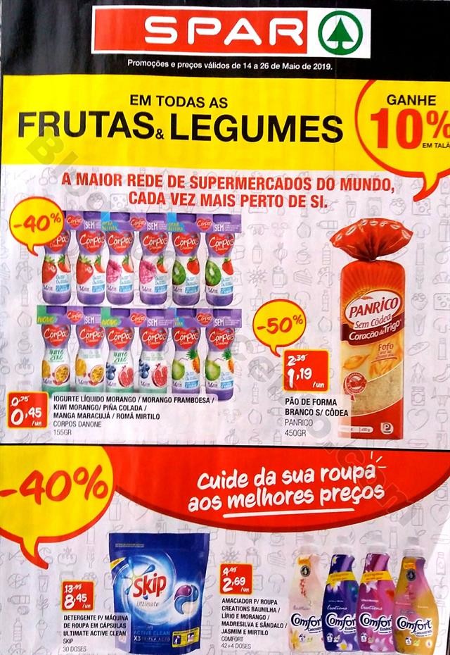 antevisao folheto SPAR Promoções de 14 maio a 16